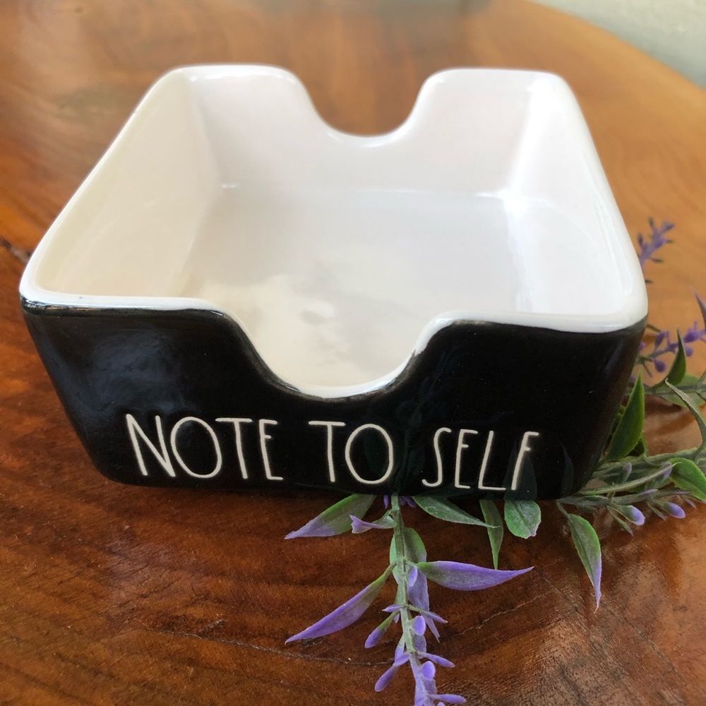 Rae Dunn "NOTE TO SELF" Holder